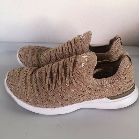 APL TechLoom Wave Sneakers Caramel Almond Melange Beige 10 $245 - Picture 4 of 8